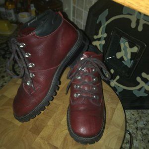 Vintage 90's Terra Firma by SANTANA  Canadian Made Hiking Boots  SZ 9 Women's